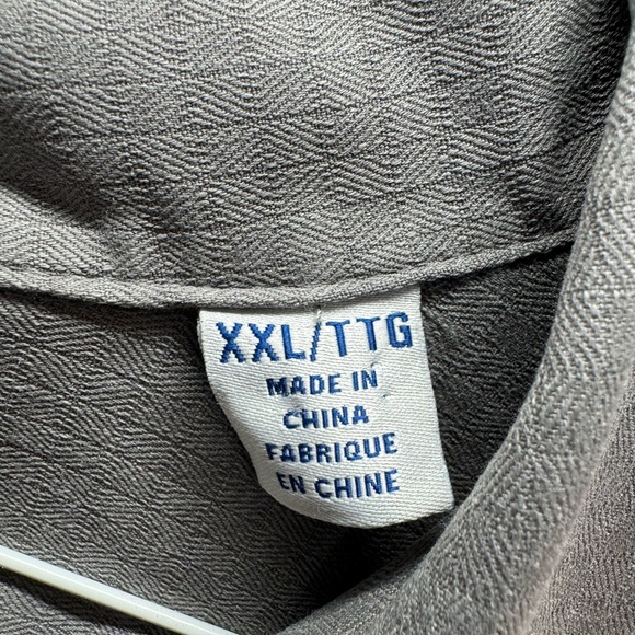 Tommy Bahama Gray Casual Button Down Shirt - Picture 5 of 7